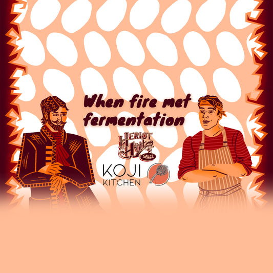 Fire Meets Fermentation: Heriot Hott x Koji Kitchen's Explosive Chipotle & Pinto Bean Miso Paste Creation!