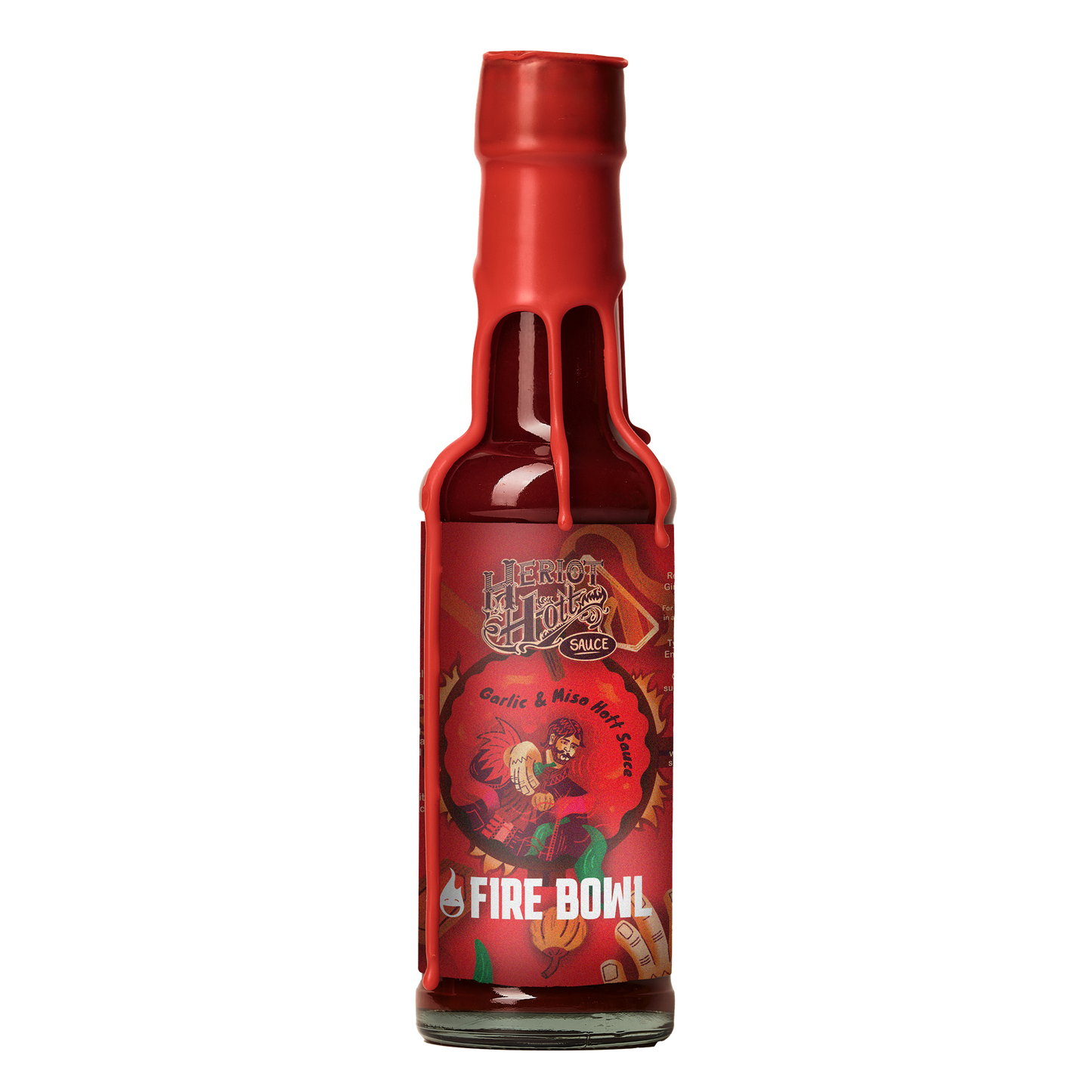 Garlic & Miso Hott Sauce (Firebowl x Heriot Hott) White Background - Heriot Hott