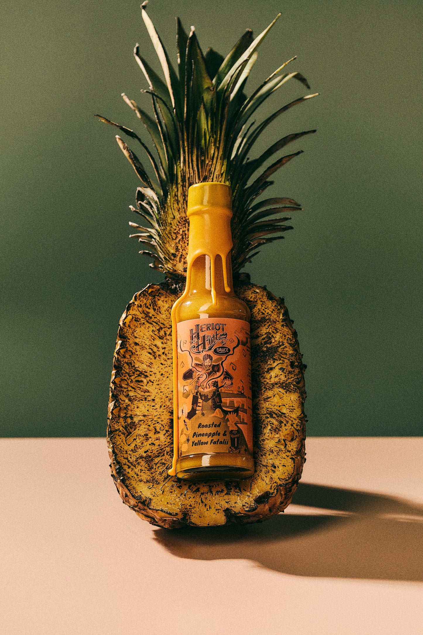 Roasted Pineapple and Yellow Fatalli Hott Sauce