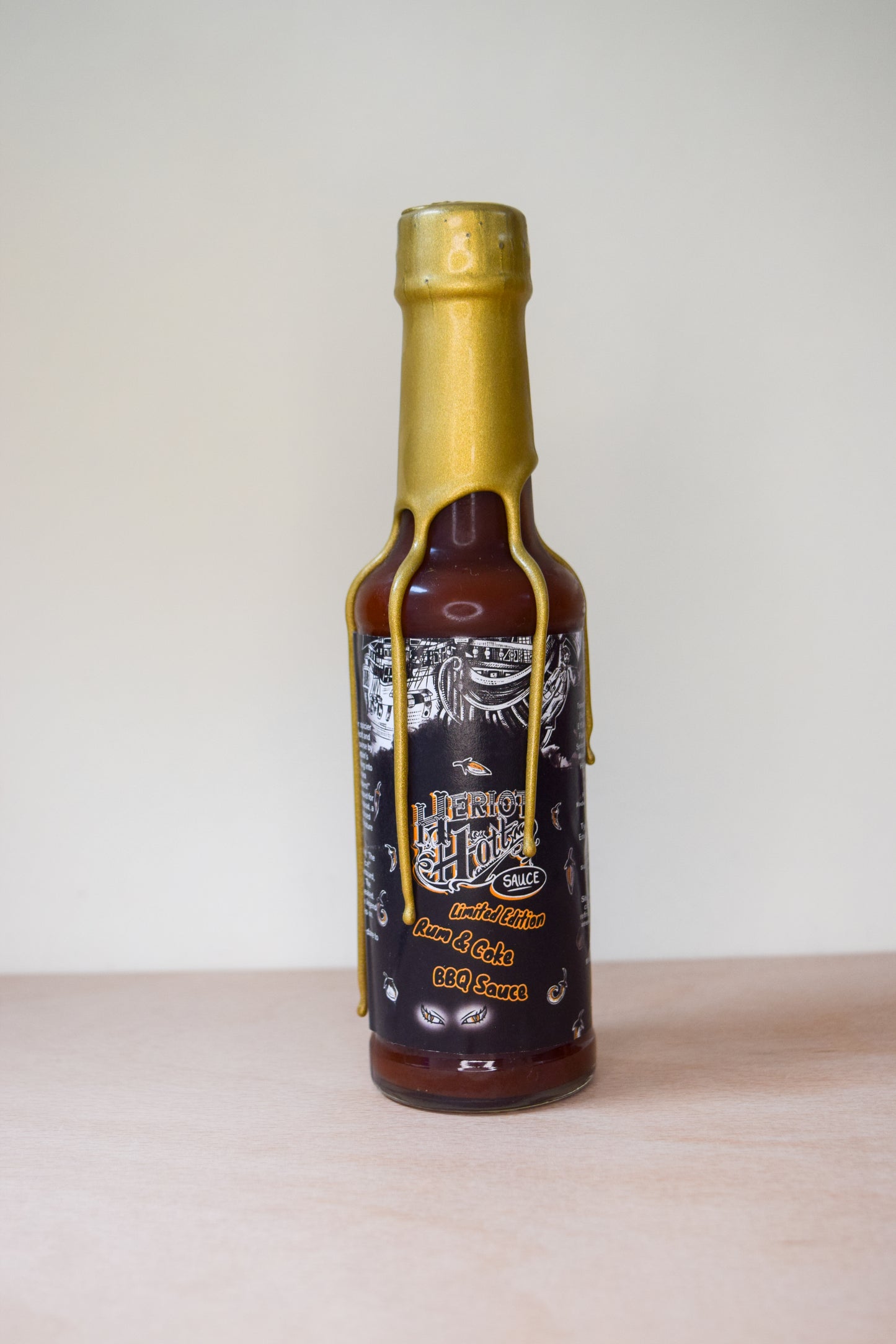 Rum & Coke BBQ Hott Sauce Regular Background - Heriot Hott
